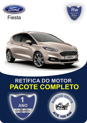 Retífica de motor Ford Fiesta com garantia pacote completo Rw motores